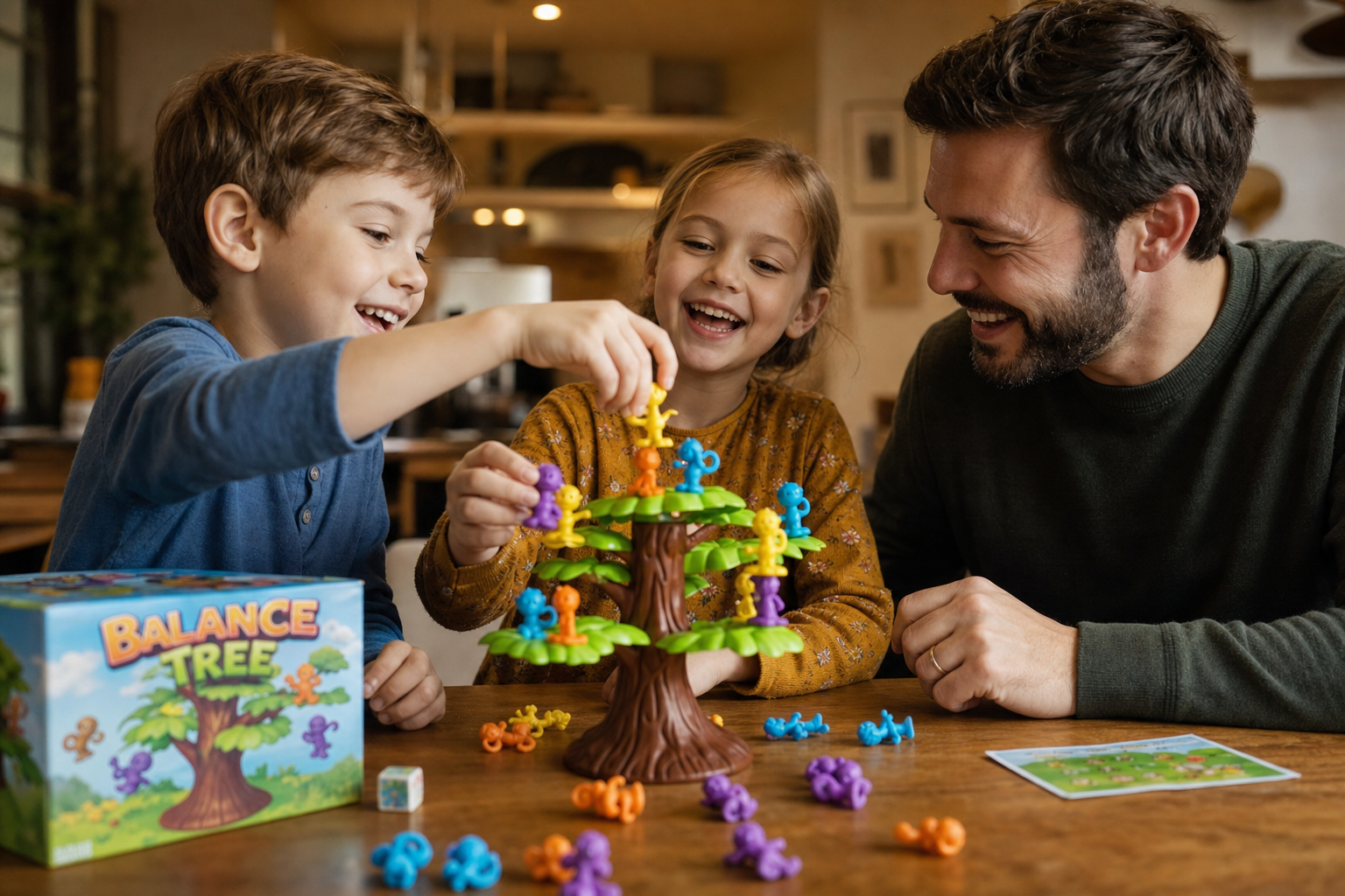 Enfants concentrés autour du jeu